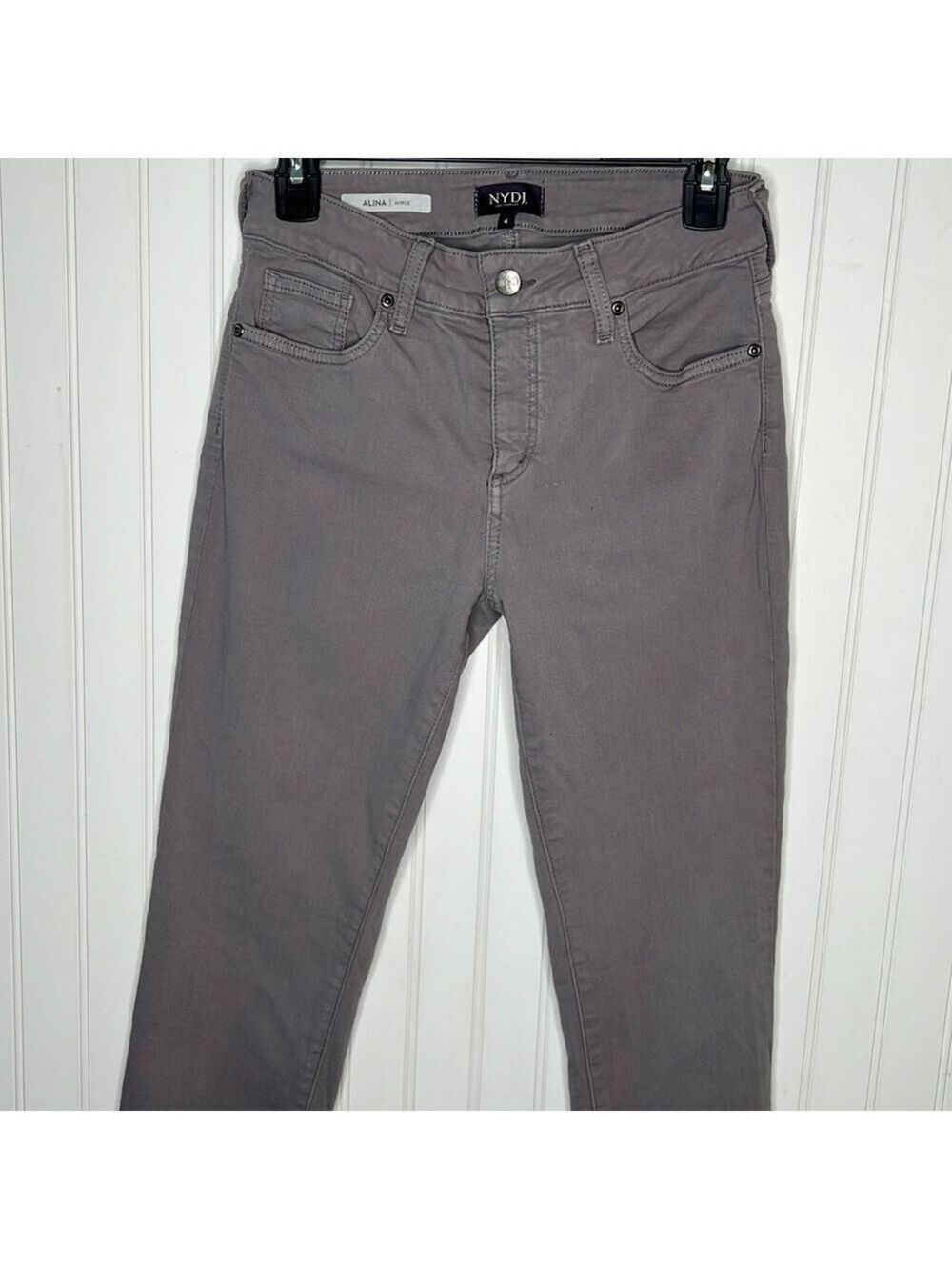 NYDJ Alina Ankle In Grey Size 4